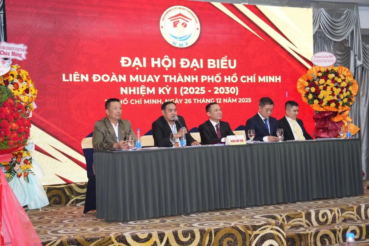 &Ocirc;ng Phan Ngọc Huy t&aacute;i đắc cử Chủ tịch Li&ecirc;n đo&agrave;n Muay TP Hồ Ch&iacute; Minh- Ảnh 1.