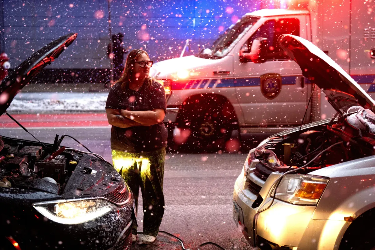 Bão mùa đông gây bão tuyết và gió lạnh nguy hiểm tại Trung Tây Mỹ - Ảnh 1.