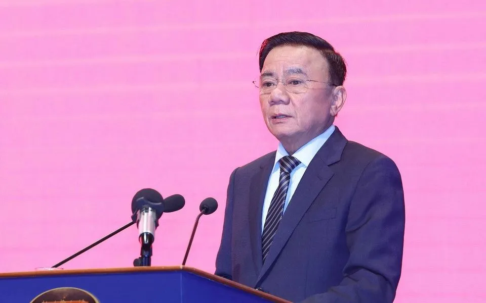 Đồng chí Trần Cẩm Tú, Ủy viên Bộ Chính trị, Thường trực Ban Bí thư phát biểu chỉ đạo hội nghị.