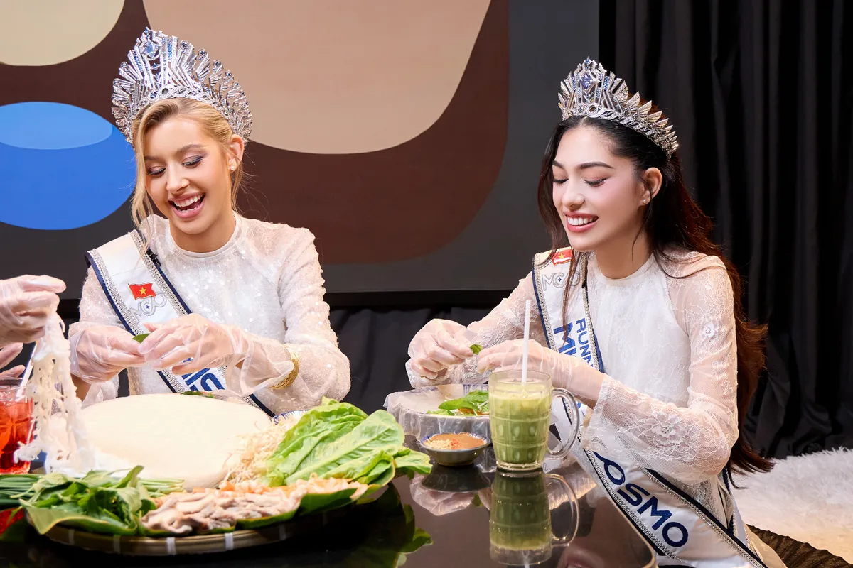 Top 2 Miss Cosmo 2025 đặt mục ti&ecirc;u học tiếng Việt- Ảnh 3.