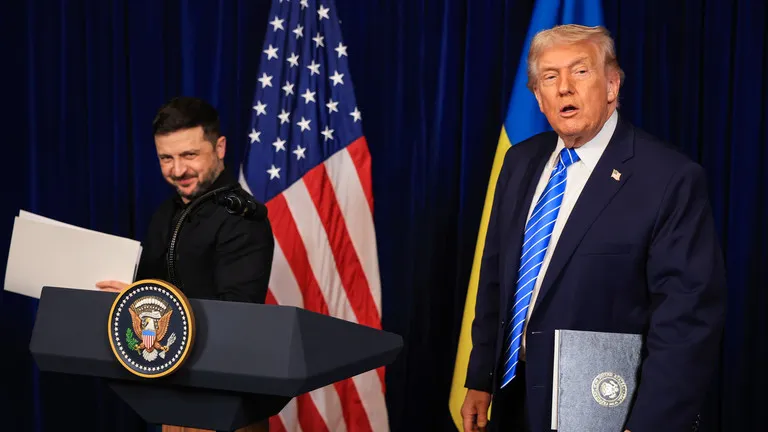 Ông Zelensky tuyên bố đang thảo luận với ông Trump về việc triển khai quân đội Mỹ đến Ukraine - Ảnh 1.