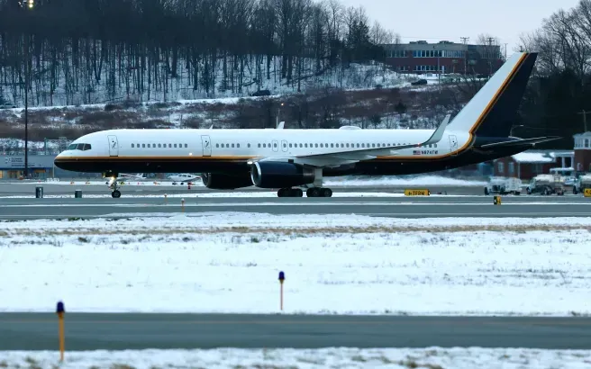 Hình ảnh chuyến bay được cho là đưa Tổng thống Maduro đến New York (Ảnh: AP)