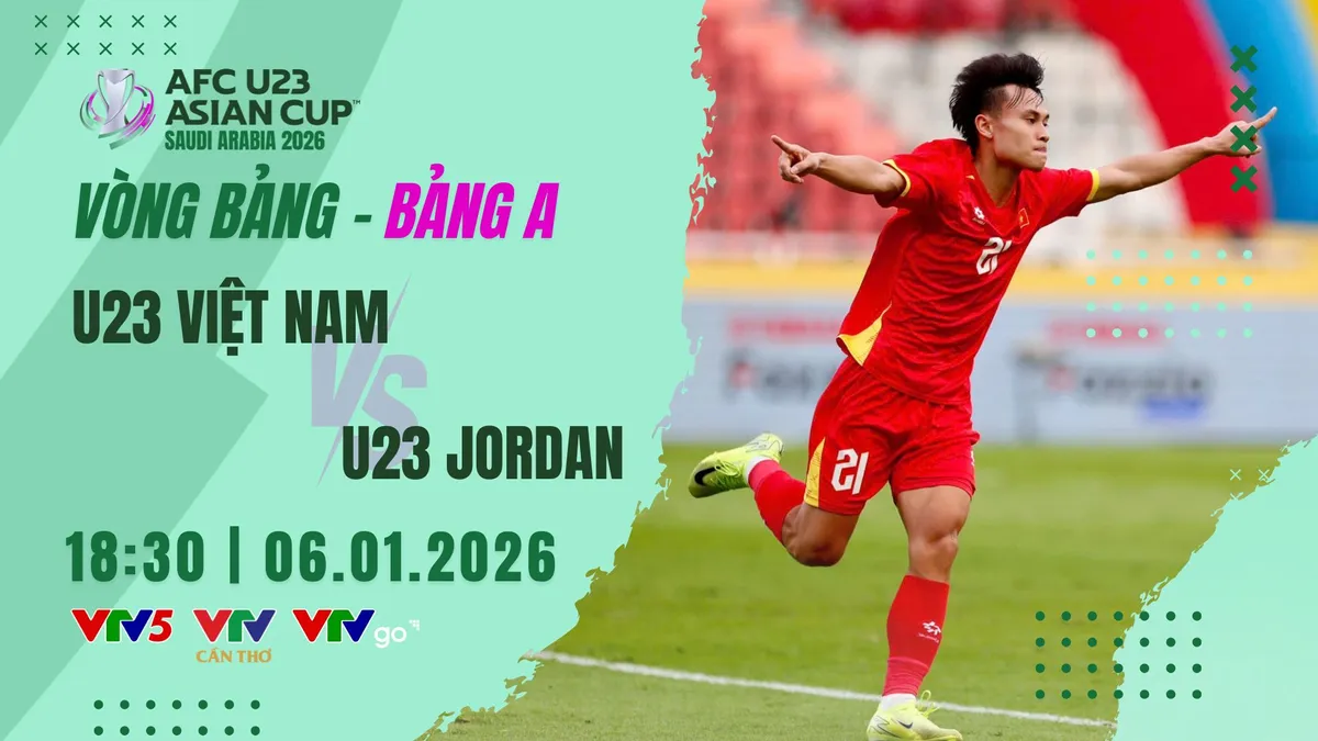 Lịch thi đấu và trực tiếp VCK U23 châu Á 2026 hôm nay (6/1) trên VTV
- Ảnh 1.