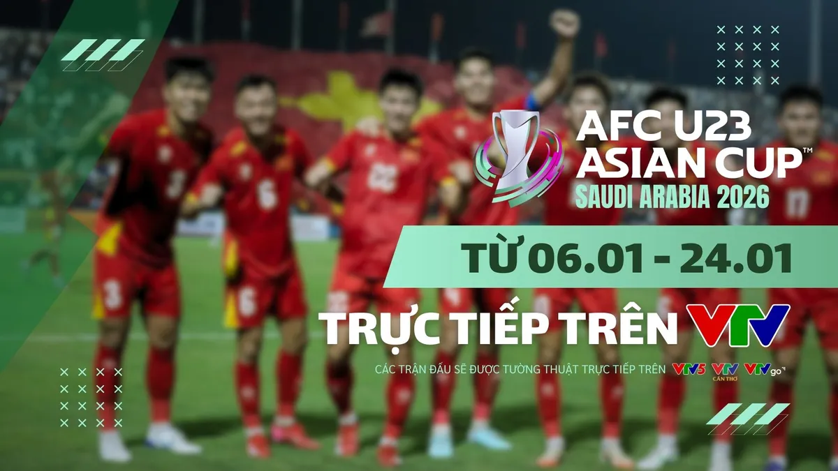 Lịch thi đấu và trực tiếp VCK U23 châu Á 2026 hôm nay (6/1) trên VTV
- Ảnh 2.