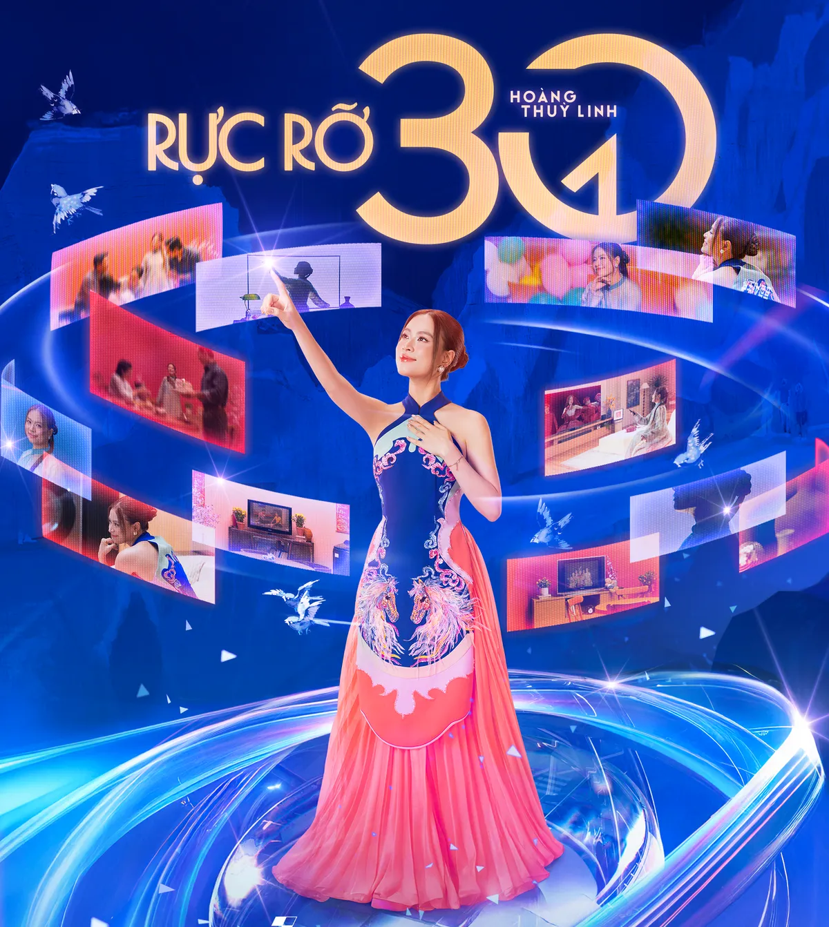 Ho&agrave;ng Th&ugrave;y Linh trở lại đường đua nhạc Tết với "Rực rỡ 30" - Ảnh 1.