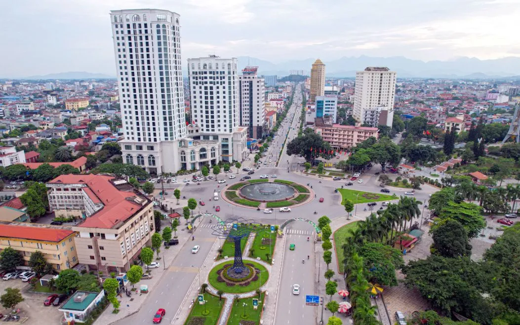 Trung tâm tỉnh Thái Nguyên. Ảnh: Quốc Tùng 