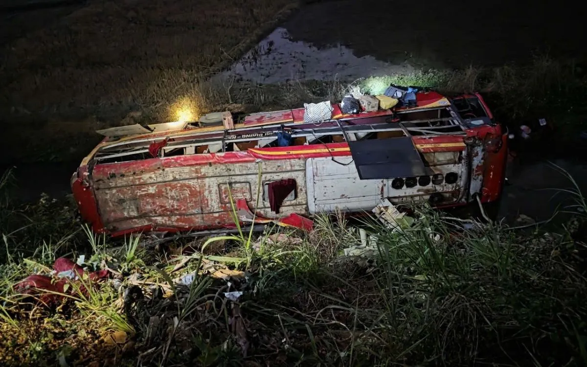 Hiện trường vụ tai nạn. Ảnh: VOV