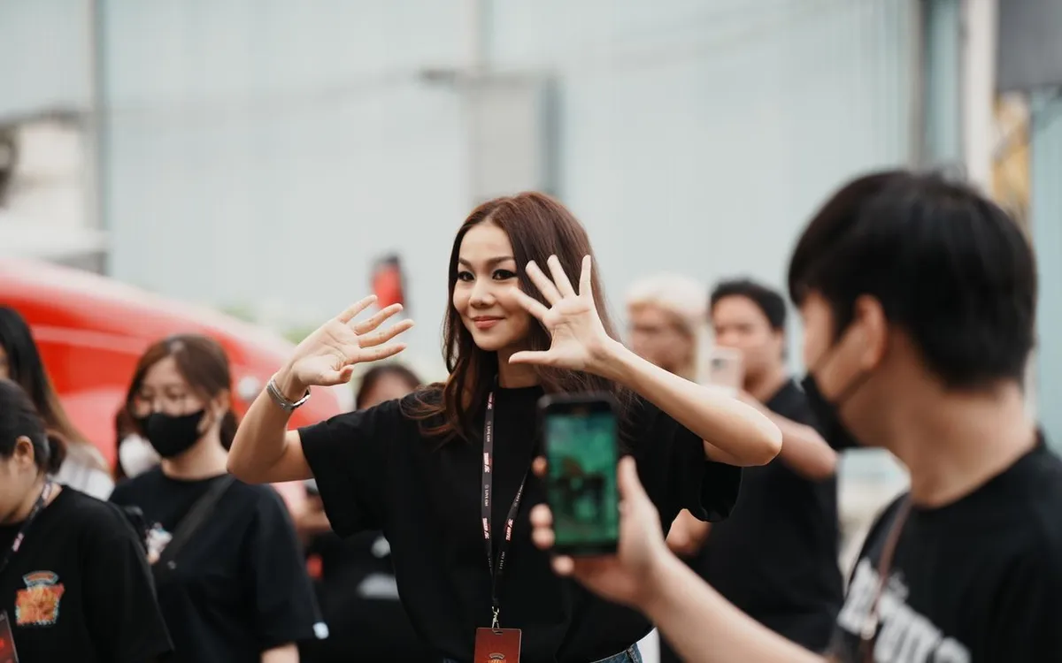 Thanh Hằng tại buổi khai máy phim Madames Thanh Sắc