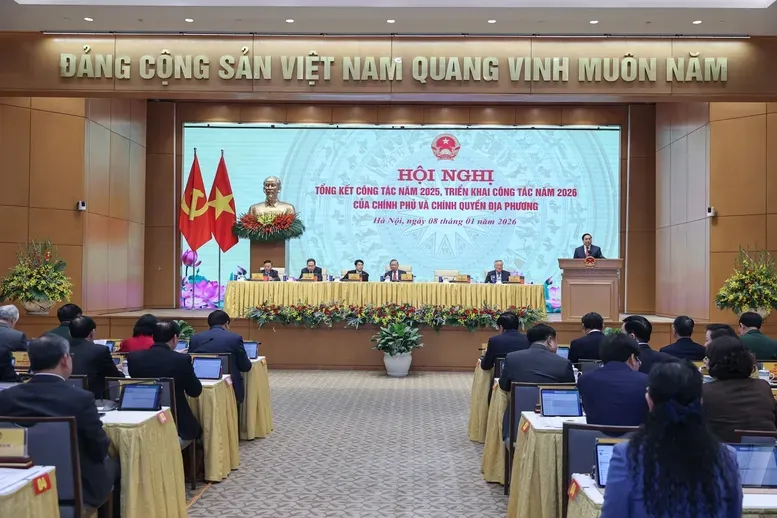 Ch&iacute;nh phủ họp trực tuyến to&agrave;n quốc đ&aacute;nh gi&aacute; kết quả năm 2025, triển khai nhiệm vụ năm 2026- Ảnh 1.