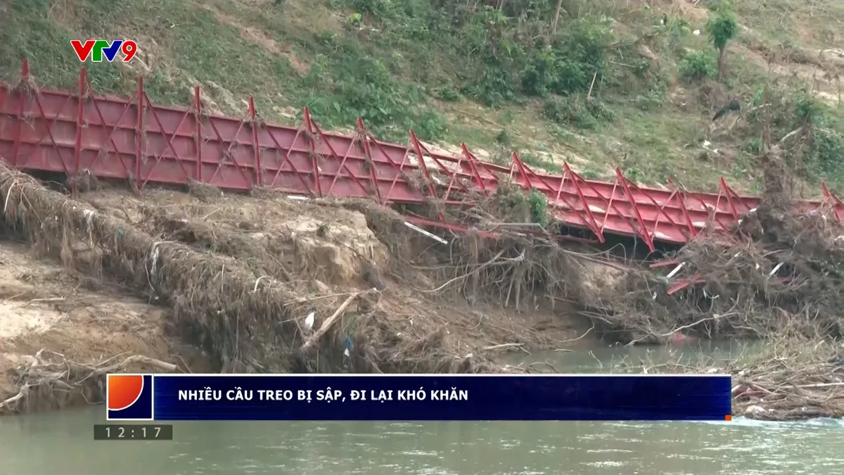 Alo V9 (08/01/2025): Nhiều cầu treo bị sập, người dân đi lại khó khăn