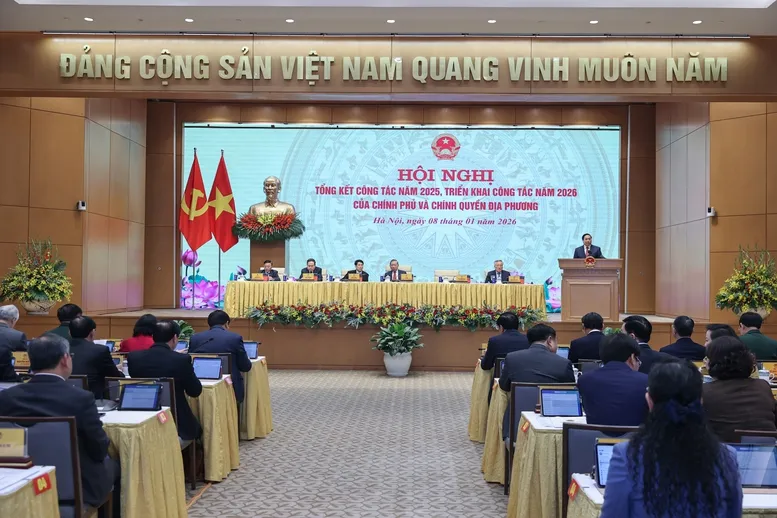 Hội nghị tổng kết năm 2025, triển khai nhiệm vụ năm 2026 của Ch&iacute;nh phủ với ch&iacute;nh quyền địa phương - Ảnh 4.