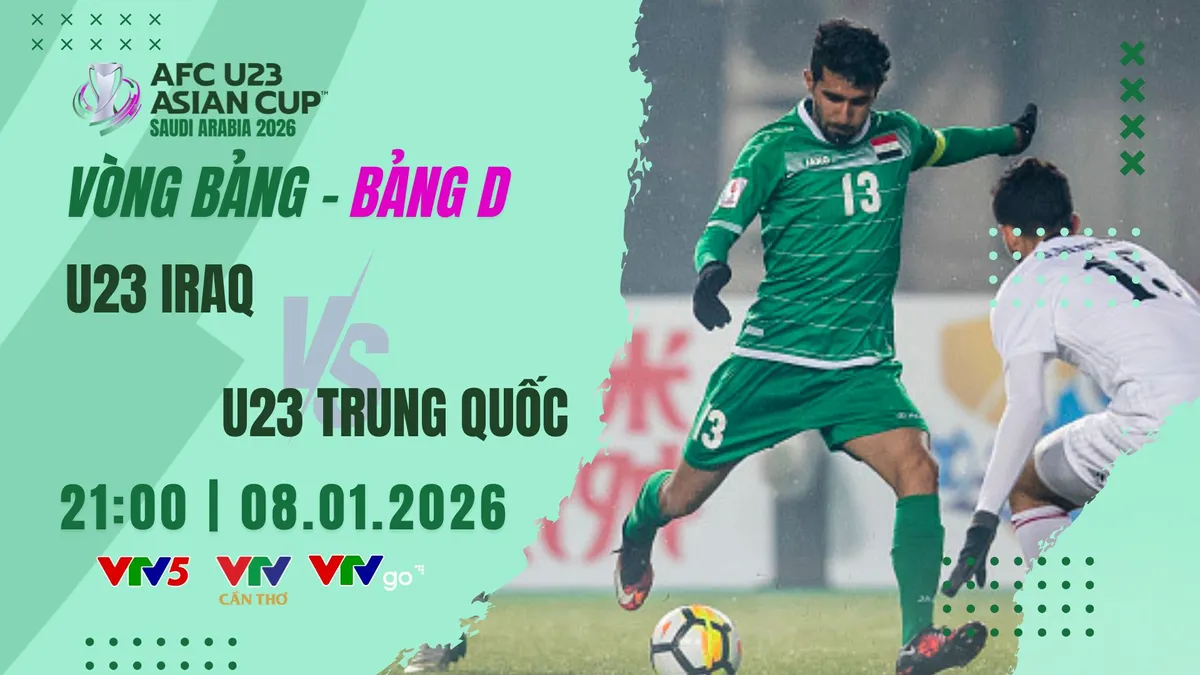 Lịch thi đấu và trực tiếp U23 châu Á 2026 hôm nay 8/1 trên VTV: Tâm điểm U23 Thái Lan - U23 Australia
- Ảnh 2.