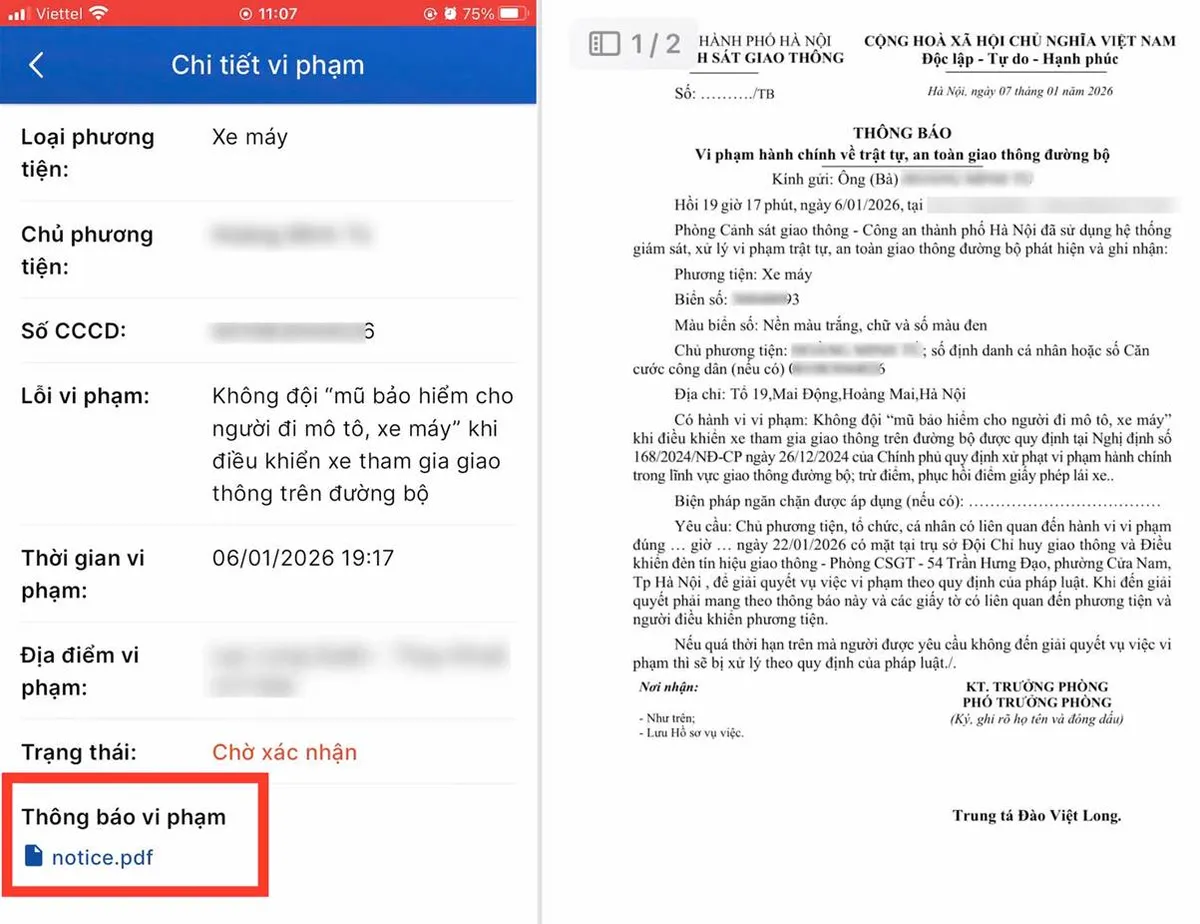 Hà Nội chính thức triển khai nộp phạt vi phạm giao thông trực tuyến qua ứng dụng iHanoi - Ảnh 1.