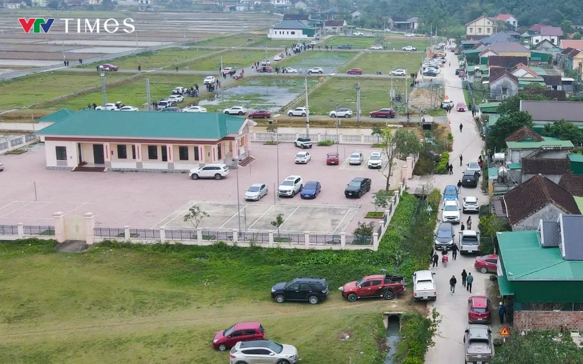 Khu vực đấu giá đất ở xã Đại Huệ, tỉnh Nghệ An, bỗng nhiên giá đất cao bất thường. Ảnh Ngọc Quân.