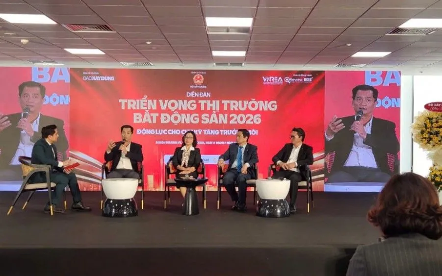 Các chuyên gia thảo luận tại diễn đàn "Triển vọng thị trường bất động sản năm 2026 - Động lực cho chu kỳ tăng trưởng mới", vừa tổ chức tại TP Hồ Chí Minh,