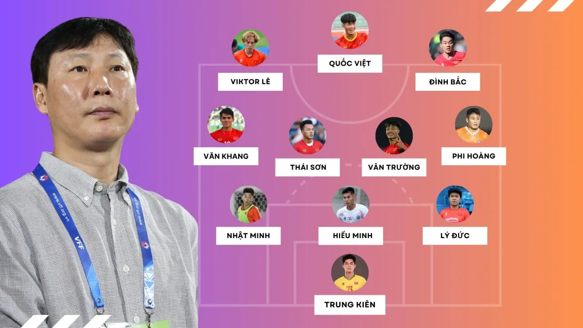 Đội h&igrave;nh dự kiến U23 Việt Nam: Toan t&iacute;nh thực dụng cho mục ti&ecirc;u nhất bảng- Ảnh 1.