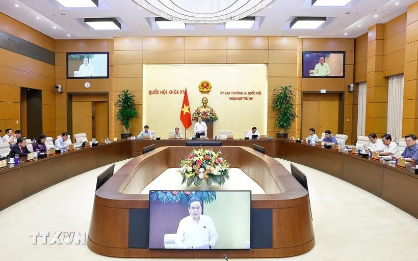 Một phiên họp của Ủy ban Thường vụ Quốc hội. (Ảnh: Doãn Tấn/TTXVN)