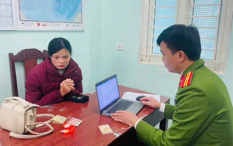 Đối tượng Vi Thị Chuyên  làm việc tại cơ quan Công an