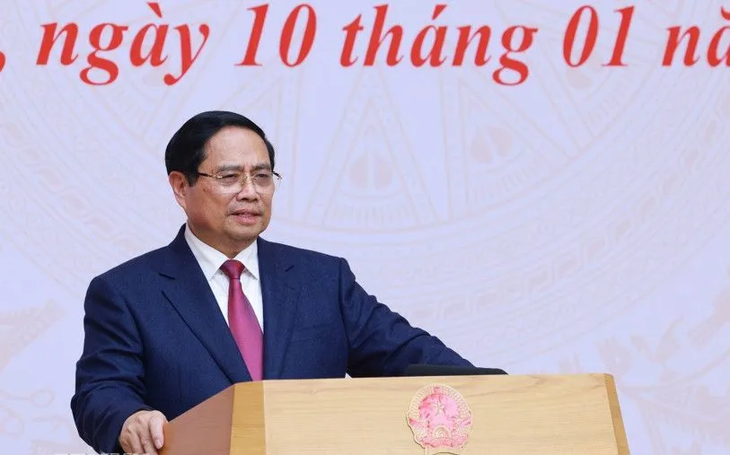 Thủ tướng Phạm Minh Chính chủ trì Hội nghị tổng kết công tác ngoại giao kinh tế năm 2025 và kế hoạch triển khai nhiệm vụ 2026. Ảnh: Dương Giang/TTXVN