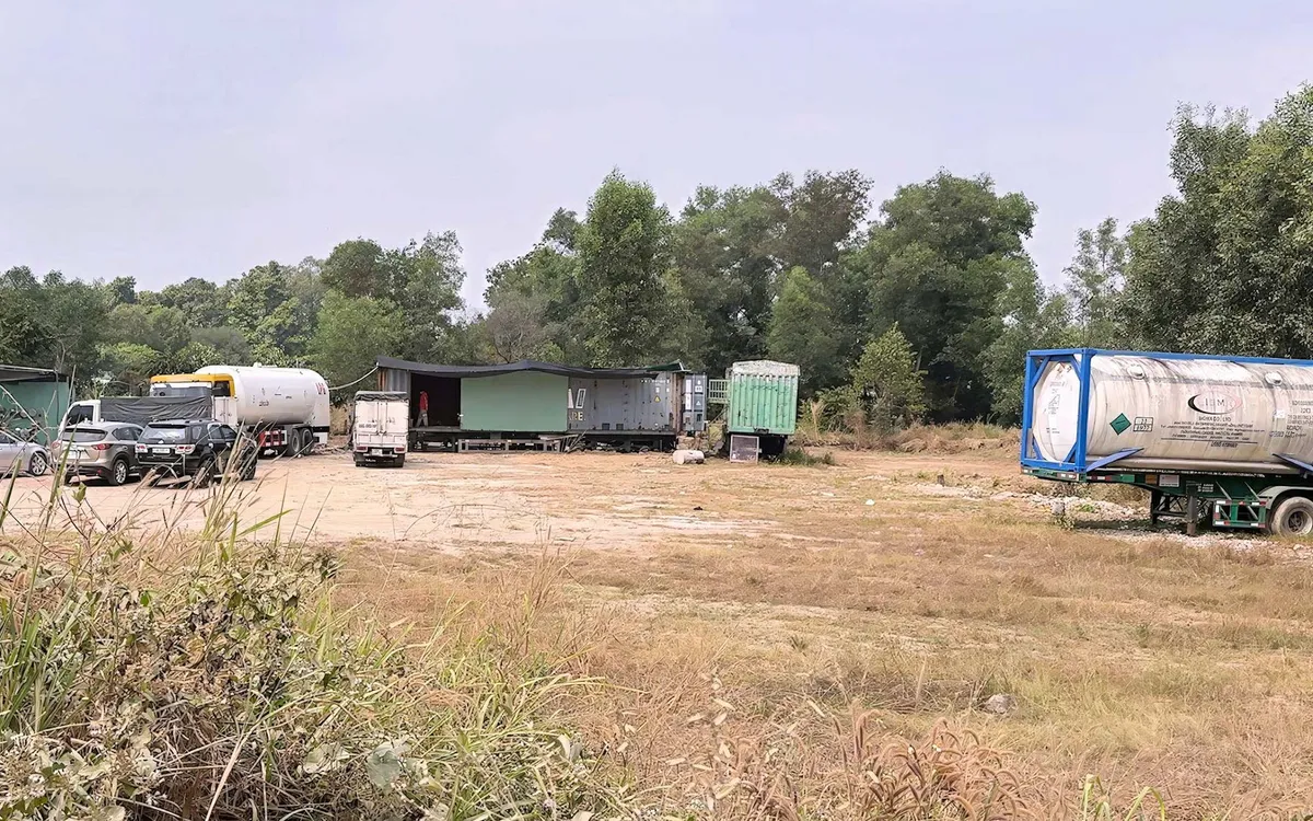 Cơ sở sang chiết gas trái phép ở khu phố Bửu Hòa 3, phường Biên Hòa, tỉnh Đồng Nai. Ảnh: Phước Thọ