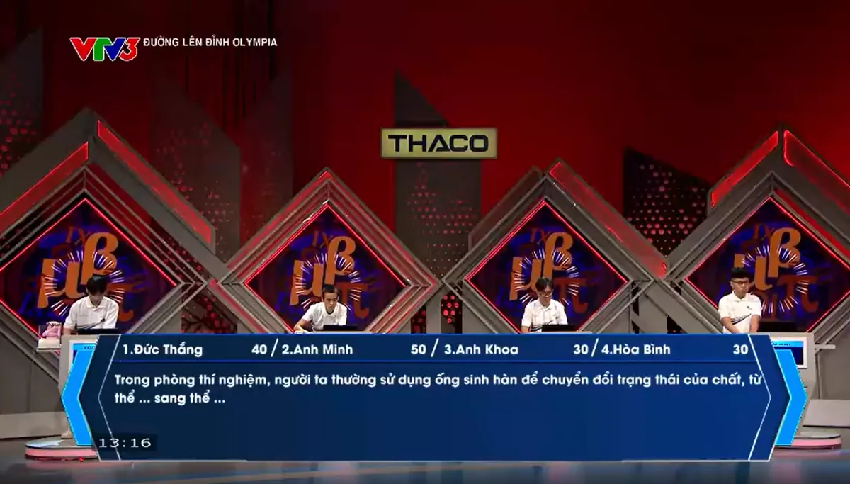 Đường l&ecirc;n đỉnh Olympia: Nam sinh Huế bứt ph&aacute; trong m&agrave;n rượt đuổi điểm số nghẹt thở- Ảnh 2.