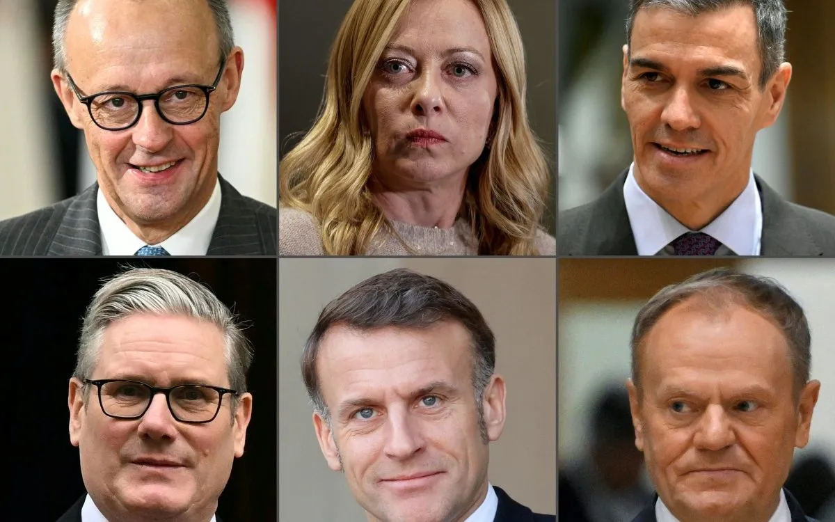 Một số lãnh đạo đứng đầu các chính phủ trong EU (Ảnh: AFP)