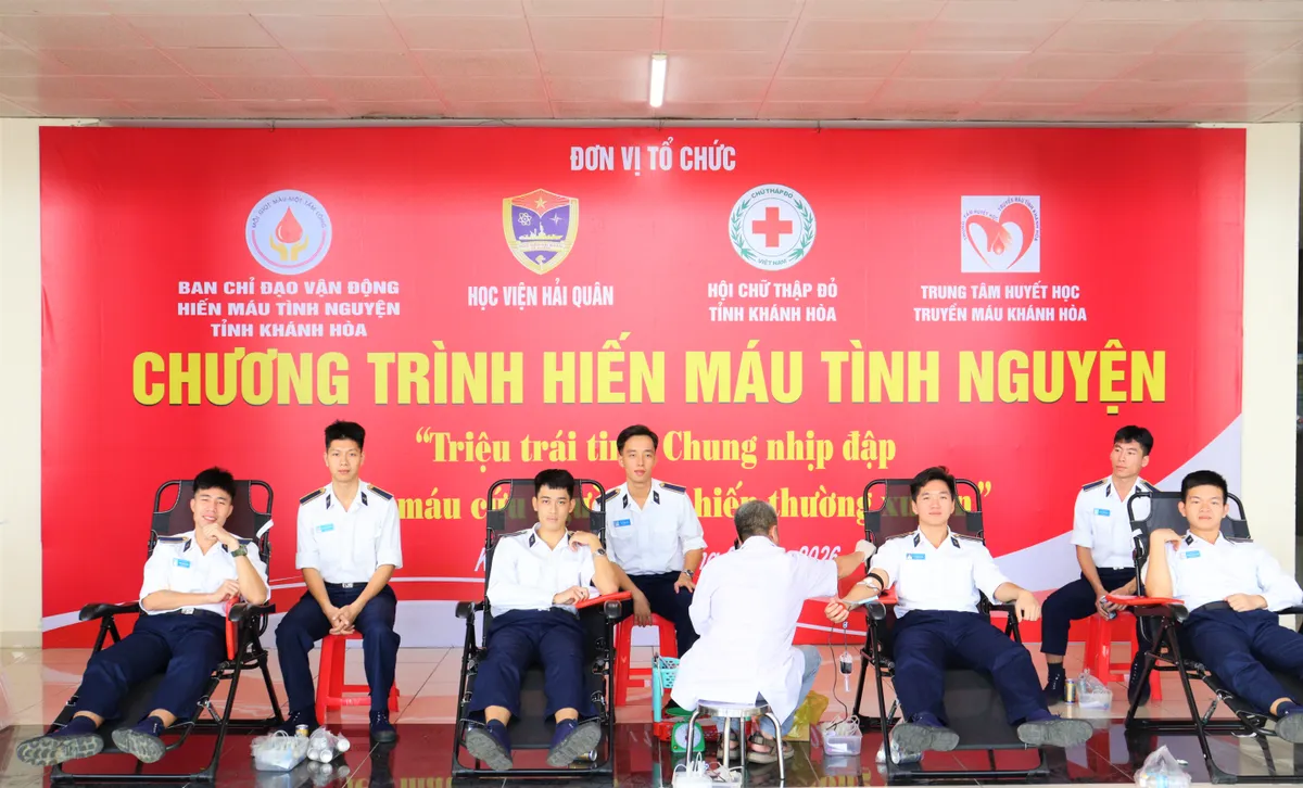 Học viện Hải qu&acirc;n tổ chức Chương tr&igrave;nh Hiến m&aacute;u t&igrave;nh nguyện năm 2026- Ảnh 4.