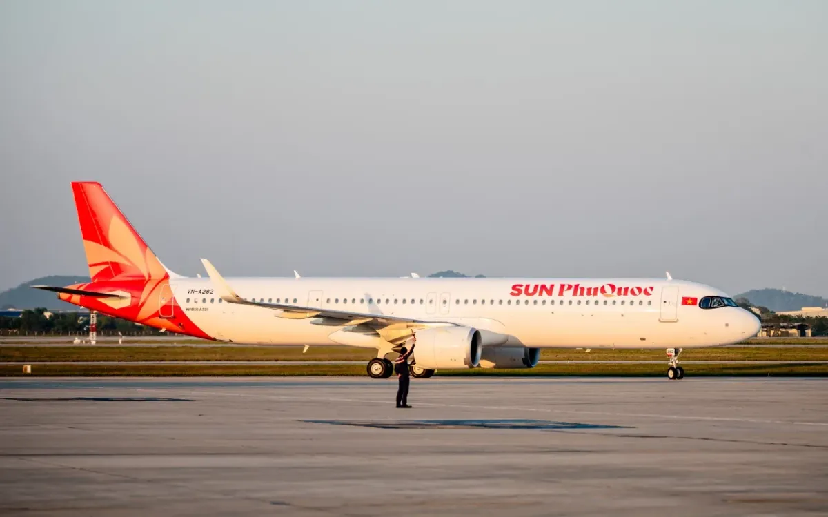 Tân binh Sun PhuQuoc Airways gia nhập thị trường, hiện có 6 máy bay khai thác. Ảnh: SPA