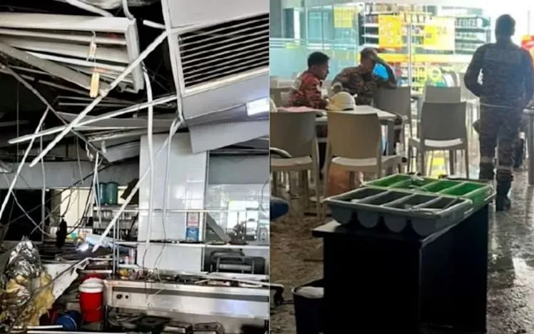 Hiện trường vụ nổ tại Đại học HELP ở Bukit Damansara, ngày 12/1/2026 (Ảnh: Cục Cứu hỏa và Cứu nạn Malaysia)