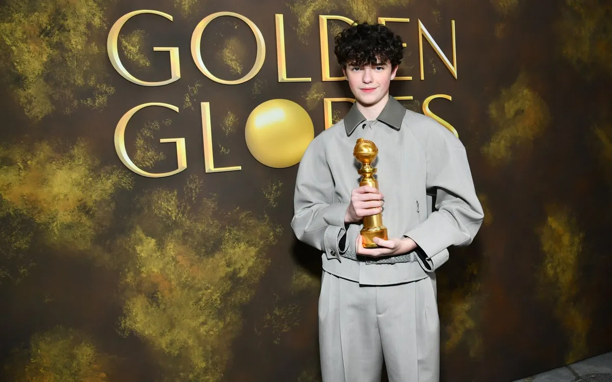 Owen Cooper nhận giải Quả cầu vàng ở tuổi 16 (Ảnh: Golden Globes)