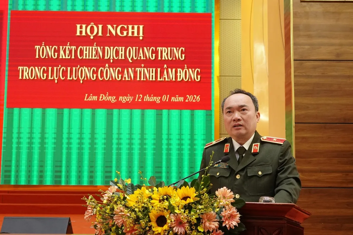 C&ocirc;ng an tỉnh L&acirc;m Đồng tổng kết Chiến dịch Quang Trung- Ảnh 3.