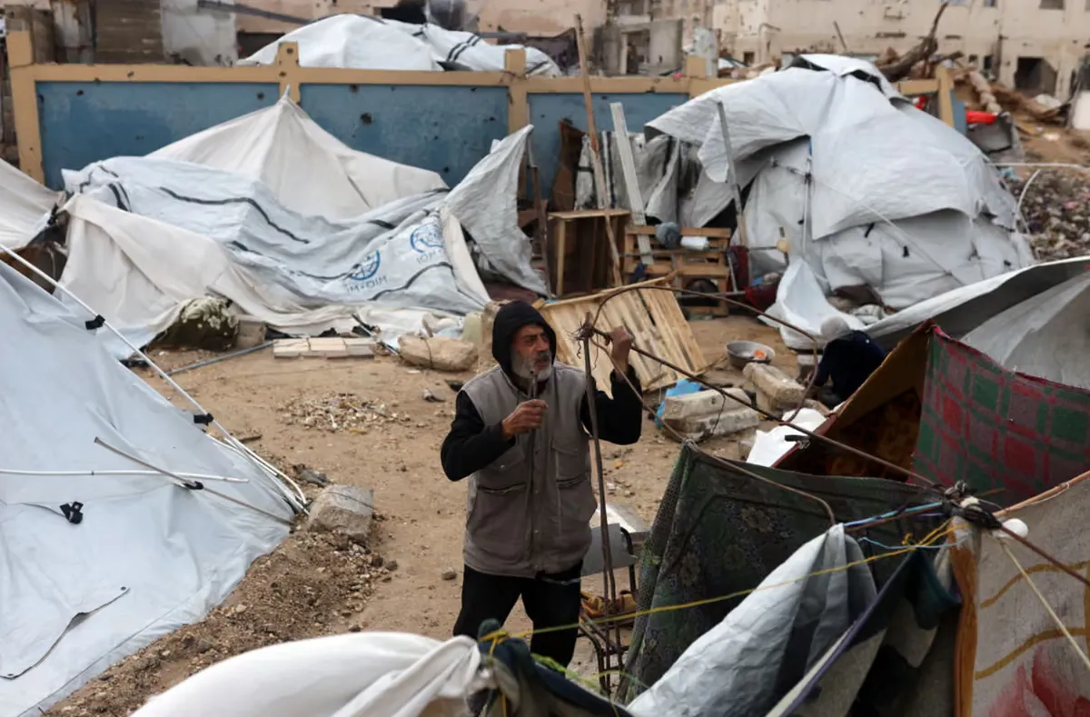 Mưa lớn v&agrave; ngập lụt khiến &iacute;t nhất 6 người thiệt mạng tại Gaza - Ảnh 2.