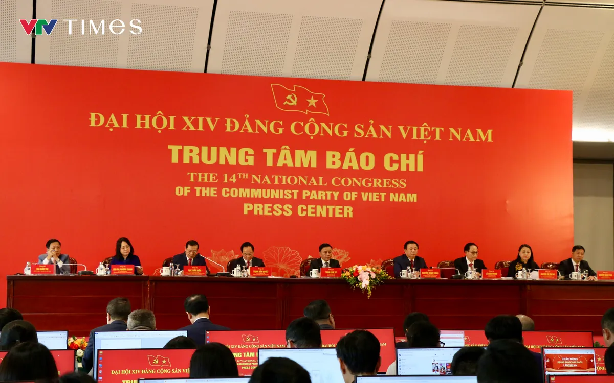 Toàn cảnh Họp báo quốc tế về Đại hội đại biểu toàn quốc lần thứ XIV của Đảng