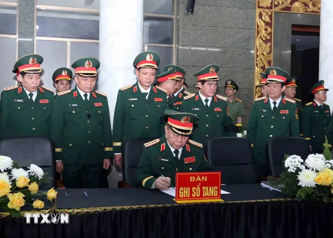 Lễ tang cấp nh&agrave; nước Đại tướng, Anh h&ugrave;ng lực lượng vũ trang nh&acirc;n d&acirc;n L&ecirc; Văn Dũng - Ảnh 5.
