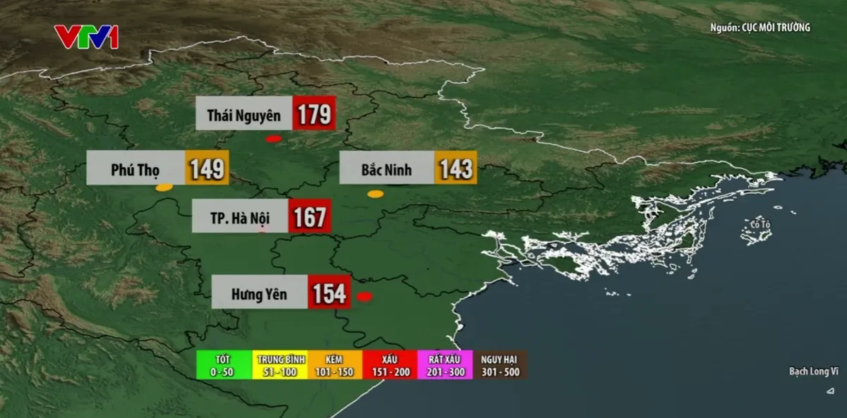 Miền Bắc &ocirc; nhiễm kh&ocirc;ng kh&iacute; k&eacute;o d&agrave;i - Ảnh 1.