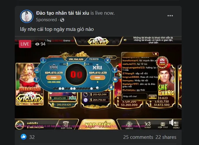 Bất chấp lệnh cấm, quảng c&aacute;o cờ bạc vẫn &ldquo;lọt&rdquo; Facebook- Ảnh 1.