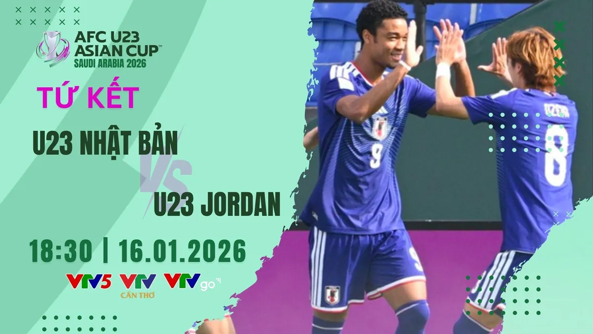 Lịch thi đấu và trực tiếp tứ kết U23 châu Á 2026 trên VTV hôm nay, 16/1: Tâm điểm U23 Việt Nam vs U23 UAE
- Ảnh 1.