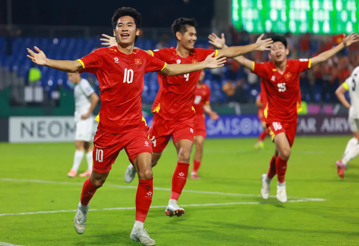 U23 Việt Nam vs U23 UAE: Tự tin quyết thắng | 22h30 trực tiếp VTV2, VTV5, VTV Cần Thơ và VTVgo
- Ảnh 1.