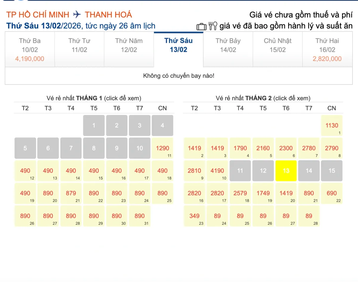 Nghịch l&yacute; v&eacute; Tết 2026: H&atilde;ng bay ồ ạt tăng tải, gi&aacute; v&eacute; vẫn &ldquo;đỉnh n&oacute;c kịch trần&rdquo; - Ảnh 2.