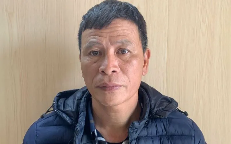 Đối tượng Đỗ Quế Phương tại cơ quan Công an