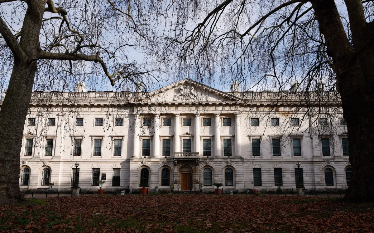 Khu vực Royal Mint Court tại London, nơi dự kiến xây đại sứ quán mới của Trung Quốc, ngày 17/1/2026 (Ảnh: NurPhoto/Reuters)