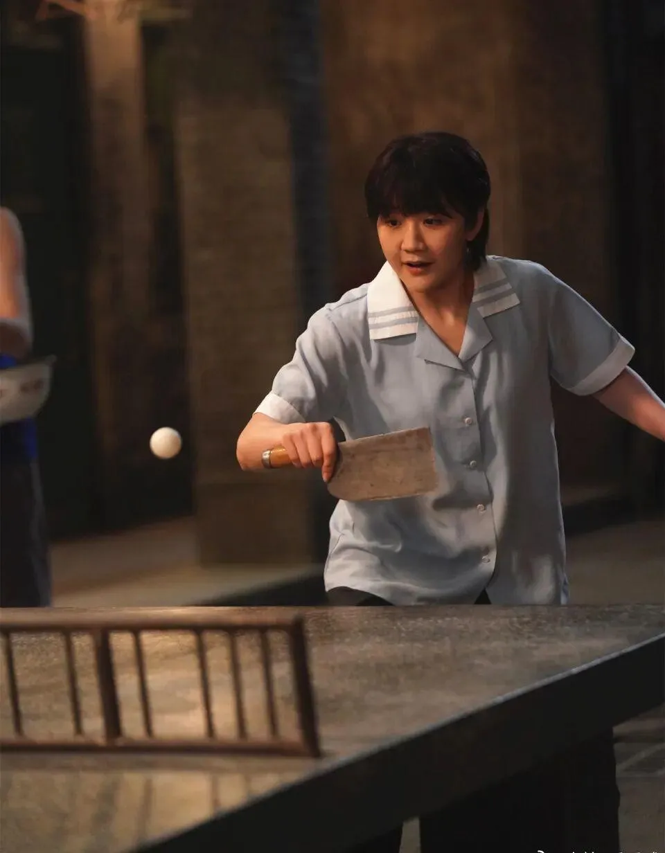 Nh&agrave; v&ocirc; địch b&oacute;ng b&agrave;n Olympic lần đầu đ&oacute;ng phim với Huỳnh Hiểu Minh - Ảnh 2.