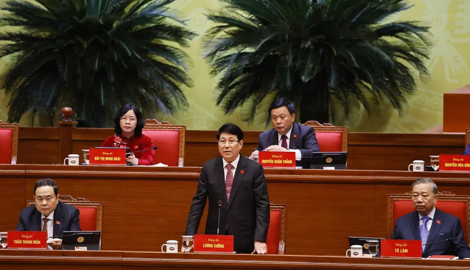 Th&ocirc;ng c&aacute;o b&aacute;o ch&iacute; về ng&agrave;y l&agrave;m việc thứ hai Đại hội XIV của Đảng - Ảnh 2.