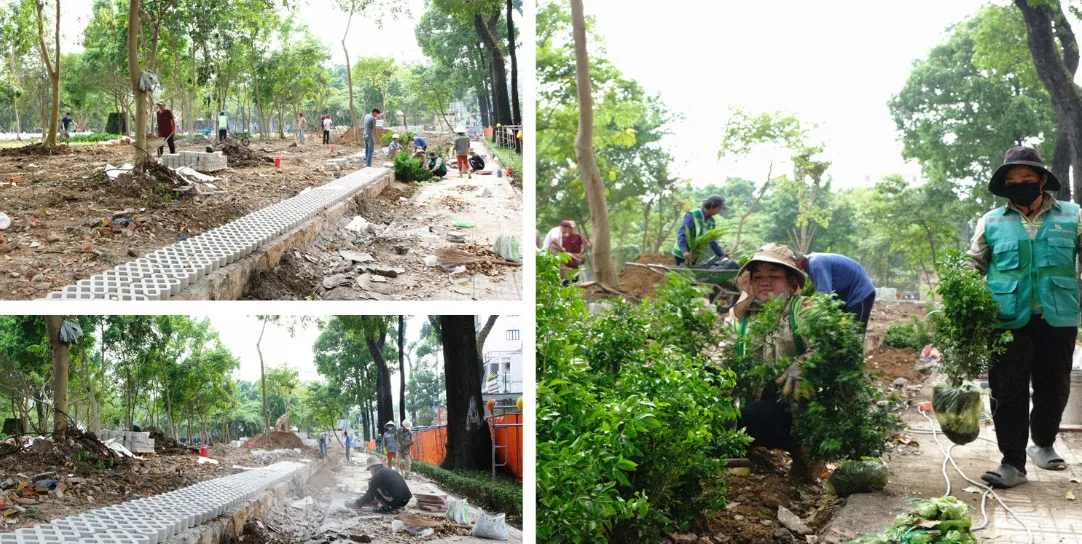 Người d&acirc;n TP Hồ Ch&iacute; Minh phấn khởi khi &ldquo;đất v&agrave;ng&rdquo; được cải tạo th&agrave;nh vườn hoa Tết - Ảnh 1.