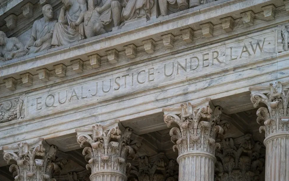 Mặt tiền Tòa án Tối cao Mỹ tại Washington, chụp ngày 20/3/2019 (Ảnh: AP)