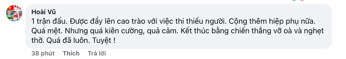 Người hâm mộ vỡ òa cảm xúc sau chiến thắng của U23 Việt Nam- Ảnh 3.