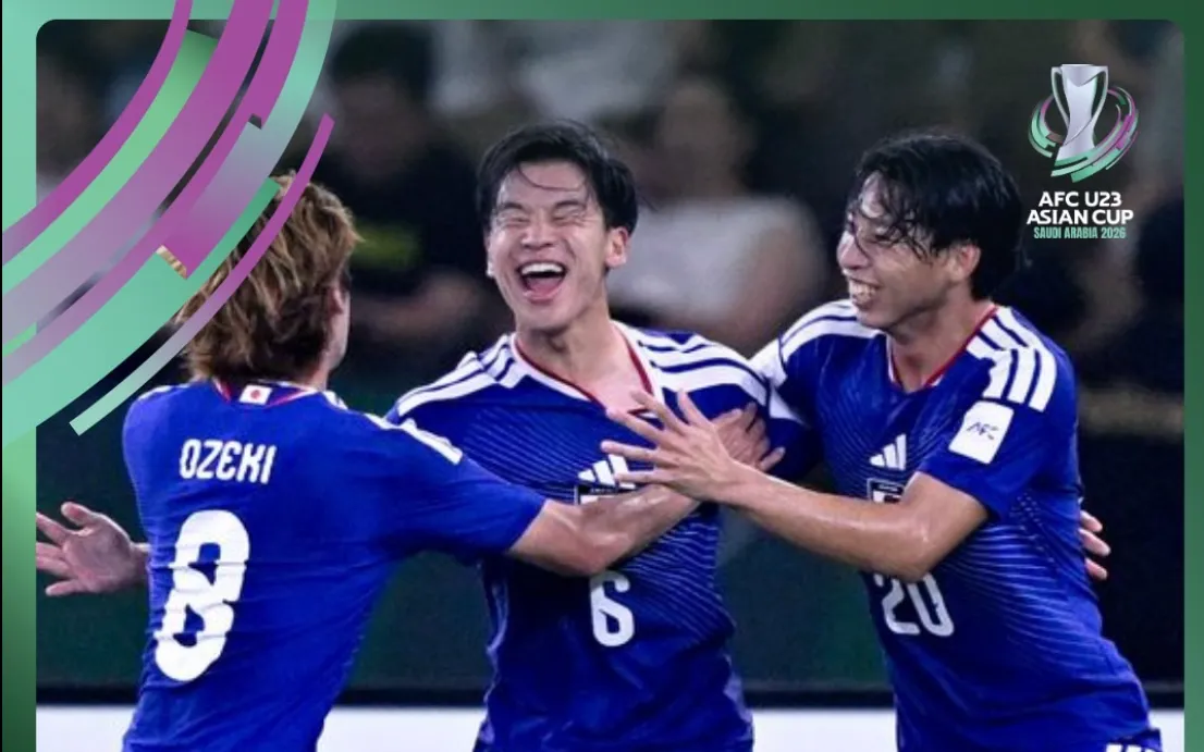 U23 Nhật Bản tỏ ra "trên cơ" đối thủ U23 Trung Quốc và giành chức vô địch giải U23 châu Á 2026 đầy thuyết phục (Ảnh: AFC).