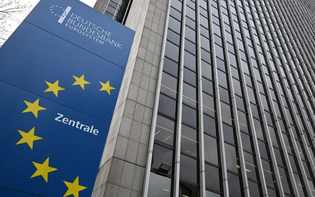 Trụ sở Ngân hàng Trung ương Đức (Bundesbank) tại Frankfurt am Main, bang Hesse, ngày 25/2/2025 (Ảnh: dpa/AFP)