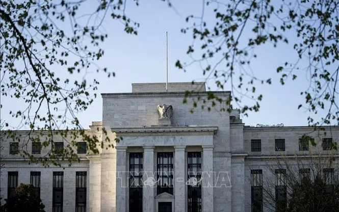 Trụ sở Cục Dự trữ liên bang Mỹ (Fed) ở Washington, DC. Ảnh: THX/TTXVN