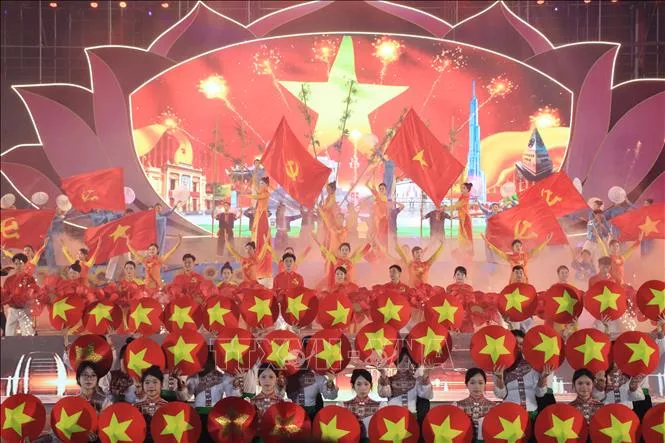 Đặc sắc các chương trình nghệ thuật chào mừng thành công Đại hội XIV của Đảng - Ảnh 1.